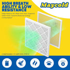 Maycold MERV 8 10x20x1 Furnace Air Filters (6-Pack), Pleated HVAC AC Filters – Actual Size 9.70” x 19.70” x 0.75”, For Residential or Office Use, Individually Wrapped in Plastic