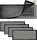 4 PCS Magnetic Vent Covers - 4.7"x12" Magnetic Air Vent Screen - for Floor/Wall/Ceiling Registers - Easy Install, Secure Fit - Durable(Fits Registers 5" to 6" W x 12" to13" L)