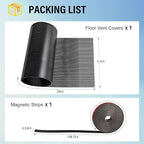 39x5.5 inch Customizable DIY Floor Vent Covers, Magnetic PVC Vent Mesh for Wall, Ceiling & Home Floor, PC Case Dust Mesh Filter