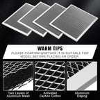Baquler Range Hood Filter Compatible with Broan Nutone 97007696 Range Hood Replacement Filter Stove Vent Aluminum Mesh Charcoal for Kitchen Air(8 Pcs)