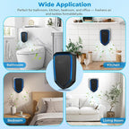 Air Ionizers Plug In Negative Ion Air Purifiers Quiet Air Freshener for Home Bedroom Office Basement - Portable Mini Air Cleaner Odor, Smoke, Dust, Pet Smell (2, Black)