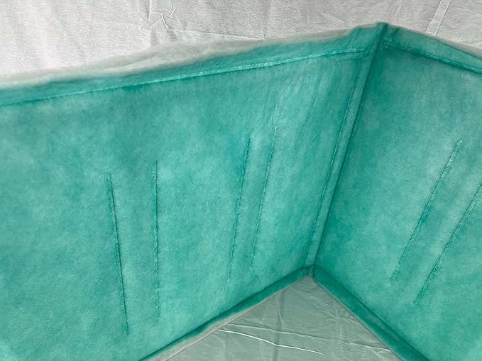 wioboy Paint Spray Booth Intake Filter Pad, 20" x 50" (8/case) Tacky Panel with Internal Wire Frame