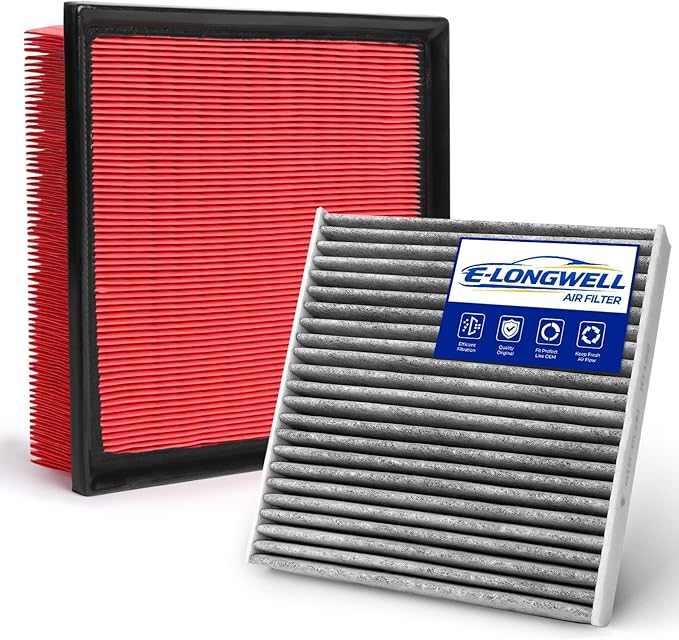 Cabin Engine Air Filter Kit Fits Es250, Es350, Nx250, Nx350, Rx350, Tx350, Avalon, Camry, Gr Corolla, Grand Highlander, Highlander, Rav4(Not for Hybrid)