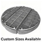 Industrial Demister Pad, Stainless Steel Mesh Mist Eliminator for Scrubbers, Distillation Towers, Chemical Processing & Air Pollution Control (Custom Sizes & Materials)