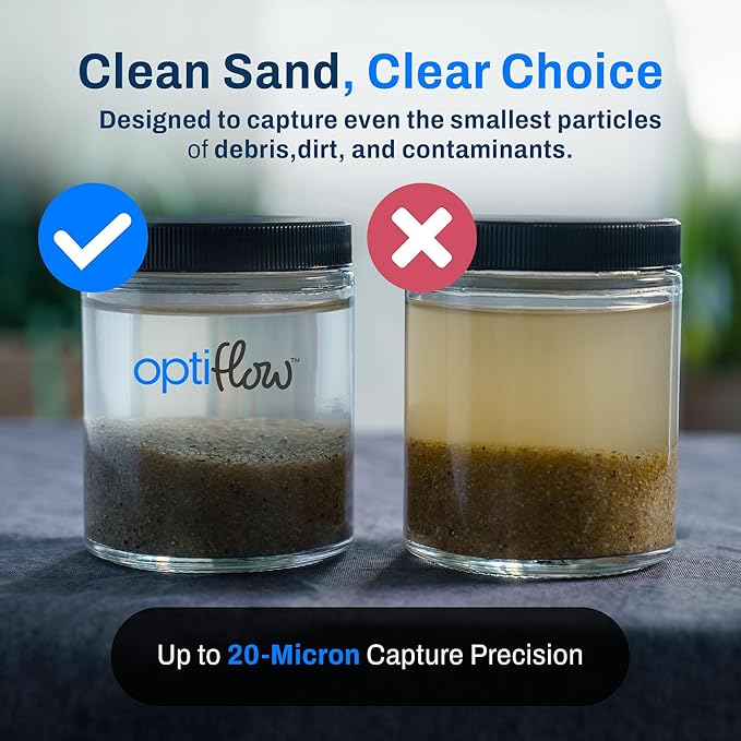 4-Pack Pool Filter Sand, Premium Filtration with Pure Silica Formula, 50 Lbs - Swimming Pool System Accessories and Supplies for Cleaning and Maintenance