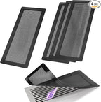 4x10 inch Air Vent Filters Screen mesh Cover, 4PCS Magnetic Air Vent Covers for Floor, Wall & Ceiling Vents, Noise Cancelling Vent Filter for Home Heating & Cooling Efficiency