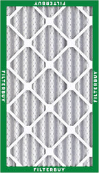 Filterbuy 12.5x21x4 Air Filter MERV 8 Essential Dust & Allergy Defense (2-Pack), Electrostatic Pleated HVAC AC Furnace Filters Replacement, Made in USA (Actual Size: 12.50 x 21.00 x 3.63)