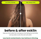 Shower Head Water Filter Replacement For The Eskiin Showerhead - High Pressure Shower Heads Replacement For Smooth Hair & Skin - Replacement Cartridge Fits The Eskiin Filtered Shower Head