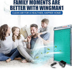 18x24x1 Polarized Media Electronic Air Filter - High Air Flow - Homeowner Installed - 1-Yr Supply of Replacement Pads - Simply Replace Your Current AC/Furnace Air Filter and PLUG IT IN!