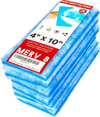 NORTHWEST ENTERPRISES Vent Filters, MERV 8 Electrostatic Triple Filtration, Floor Vent Register Filters - 4"x10", 90 Day Filtration (12)