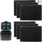 Trash Can Odor Absorbing Filter Refills for Joseph Joseph Intelligent Waste Compost Bin Food Waste Caddy, Charcoal Deodorizer Compatible with Trash Cans with Filter Compartment (6-Pack)