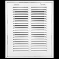 HVAC Premium 8 x 12 Duct Opening Steel Return Air Filter Grille, for 1-inch Filter, Removable Door, Flat Stamped HVAC Vent Cover Grille, Outer Dimensions 10.5 x 14.5