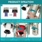 3/4" NPT Industrial Air Dryer for Compressor,4 Stage Air Compressor Water Separator System,Filter Oil Water Separator Dryer for Plasma Cutter and Paint Spray,Auto Drain