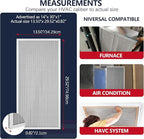 14x30x1 Electrostatic Air Filter, MERV 8 Reusable Aluminum AC/HVAC Furnace Filter, Lifetime Washable Permanent Air Filter, Easy to Clean, Increases Airflow(Actual Size:13.50x29.52x0.82)