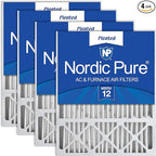 Nordic Pure 16x25x5 (Actual Size: 15 3/4 x 24 3/4 x 4 3/8) Honeywell/Lennox Replacement MERV 12 Air Filters 4 Pack
