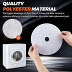 【Polyester Upgrade】20 PCS Dryer Exhaust Filter for Panda by Beaquicy - Lint Filter Cloth Dryer Replacement for Panda Sonya Magic Chef Avanti Dryers - Includes 16 Exhaust Filters & 4 Air Intake Filters