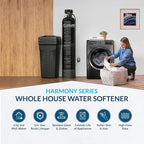 Aquasure Harmony Series 32,000 Grains Whole House Water Softener with High Performance Automatic Digital Metered Control Head | Reduces Hardness & Minerals | Improve Water Quality | for 1-2 bathrooms