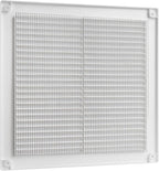 Vent Systems 8" x 8" Inch (Opening Dimensions) - Pack of 2 - Plastic White Soffit Vent Cover - Flat Square Air Vent Grille - Air Vent Deflector - HVAC 10" x 10" Inch (Overall Dimensions)