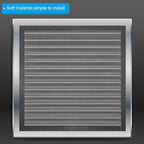 PATIKIL 4"x12" Magnetic Vent Cover, 6 Pack Floor Wall Air Registers Cover Strong Magnet Vent Screen Mesh for Blocking Hair Dust Debris, Black