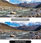 7artisans Nano Magnetic Filter UV Filter ND Light Reduction Filter/CPL Polarization Filter/GND Gradient Filter/Black Mist 1/4 Portrait Photography Filter Suitable for Lens(77mm 3-in-1 Set)