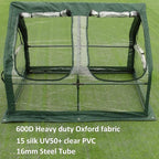 Portable Greenhouse for Garden Bed ,Easy Set-Up Gardening Flower House & Plant Sunshine Room with PVC Cover for Protecting Plant from Cold Frost & Birds & Insects