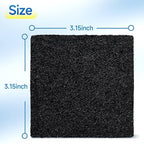 20 Packs 3.15x3.15x0.32 Inch Odor Absorbing Filter Refills for EKO Trash Cans, Activated Charcoal Deodorizer Compatible with EKO Step & Touchless Garbage Cans with Built-in Filter Compartment