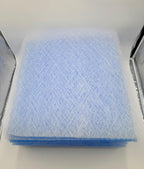 Paint Booth Exhaust Fiberglass Filter, Blue/White Paint Arrestor for Spray Booth (600/case, 20" x 20")