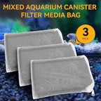 3 Pack 8 Oz Pro-C Mixed Aquarium Canister Filter Media Bag (Activated Carbon + Zeolite) for Penn-Plax Cascade Filter Parts, Also fits Eheim ECCO, Eheim Pro/Pro II, AquaClear 500 and FilStar Canisters
