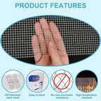 2 Pcs 13x9 (33cmx23cm) 5 Mesh 304 Stainless Steel Wire Mesh Sheet, Rustproof Metal Mesh Sheet Screen for DIY Crafts, Vent Covers, Garden Fencing, Window Protection & Industrial Filters