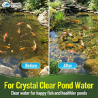 Aquatic Experts Classic Koi Pond Filter Pad FINE - White Bulk Roll Pond Filter Media, Ultra-Durable for Outdoor Ponds, Reusable Fish Material, USA, (Pond Bundle 1)