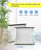 213 Replacement Filter Compatible with AprilAire 1210, 1620, 2210, 2216, 3210, 4200 Whole House Air Purifiers 20x25x4 Inches MERV 13 Furnace Filter,2-Pack