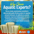 Aquatic Experts Cream COARSE Pond Filter Pad - 2 inch Thick - Bulk Roll Water Garden Filter Pond Media - Made in USA, (2 inch by 24 inch by 56 inch)