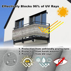 Privacy Fence 3.9' x 32.8' UV-Resistant Visibility Reduction Patio Privacy Screen, with Grommets, for Wall Screen, Outdoor Garden, Wedding Decor, Floor Pattern