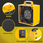 KOTTO Solder Smoke Absorber New with Removable Magnetic Flaps Remover Fume Extractor Smoke Prevention Absorber DIY Working Fan for Soldering Station (Yellow)