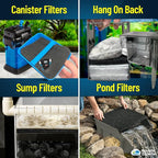 Aquarium Carbon Pad - Cut to Fit Carbon Infused Filter Pad Media for Crystal Clear Fish Tank and Ponds (24 Inch Width, 36 Inch Long)