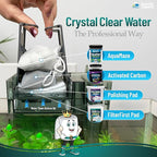Aquatic Experts Aquarium Filter Floss for Fish Tank Filters - FilterFirst Aquarium Filter Pad - Media Roll for Crystal Clear Water, 12" x 12' x ½ to ¾ Thick
