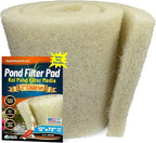 Aquatic Experts Cream COARSE Pond Filter Pad - 2 inch Thick - Bulk Roll Water Garden Filter Pond Media - Made in USA (12 inch by 72 inch)