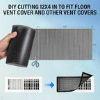 39x4 inch Customizable DIY Floor Vent Covers, Magnetic PVC Vent Mesh for Wall, Ceiling & Home Floor, PC Case Dust Mesh Filter