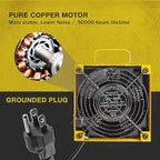 KOTTO Solder Smoke Absorber New with Removable Magnetic Flaps Remover Fume Extractor Smoke Prevention Absorber DIY Working Fan for Soldering Station (Yellow)