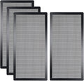 [4 Pack] 280x140mm PC Case Dust Mesh Filter, Magnetic Frame Computer Fan Dust Mesh PC Cooler Filter Dustproof PVC Cover Grills - Black