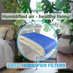 HQRP Wick Filter Compatible with Walgreens 890-WGN 890WGN LEV320 HF212-UL Cool Mist Humidifiers, W889-WGN Replacement, with Blue Layer