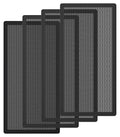 MoKo 140 x 280mm PC Case Magnetic Dust Mesh Filter, 0.5mm PVC Mesh Hole Computer Cooler Fan, Magnetic Frame Dustproof Cover Grill for Computer PC Case - 4PCS