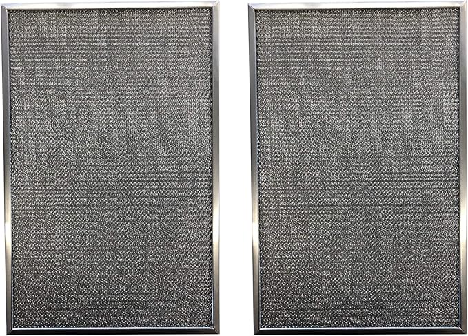 Replacement Aluminum Pre/Post Filter- 9-7/8 x 15-7/8 X 1/4 - Compatible with Honeywell Air Cleaner Models F300E1001 F300A1620 F50F1146 - (2-Pack)