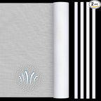 Woanger 2 Pcs 1000 x 300 mm DIY PC Case Dust Filter PC Fan Mesh Filter Air Vent Covers PVC Dustproof Cover with Magnetic Sticker for Computer Chassis Speaker and More, 0.03 Inch Hole