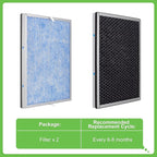 Hichoryer【Upgraded】MSA3 Replacement Filter,Compatible with MSA3 & MSA3S Air Purifier, 3-in-1 H13 True HEPA Filter with Odaller Pure Technology, 2 Pack
