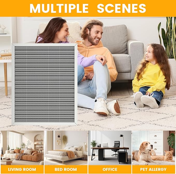 18x30x1 HVAC Furnace Air Filter, Lasts a Lifetime, Washable, the Last HVAC Filter You Will Ever Buy, Breathe Safely at Home or in the Office,Merv 8(Actual Size:17.5x29.5x0.82 Inch)
