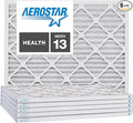 Aerostar 8x18x1 MERV 13, Pleated Air Filter, 8x18x1, Box of 6, Made in the USA