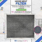 Stove Hood Vent Filter 10.5" x 8.8" 41F 97007696 Fits Nutone & Broan Range Hood Filter Replacement for Ductless Exhaust Fan - Mesh Screen Filters Grease & Carbon Freshens Kitchen Oven Air (3-Pack)