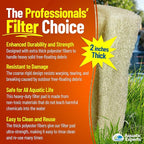 Aquatic Experts Cream COARSE Pond Filter Pad - 2 inch Thick - Bulk Roll Water Garden Filter Pond Media - Made in USA, (12" x 36")