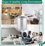 Replacement Filter, Compatible with 50 Air Purifier, 3-in-1 H13 True HEPA Filter
